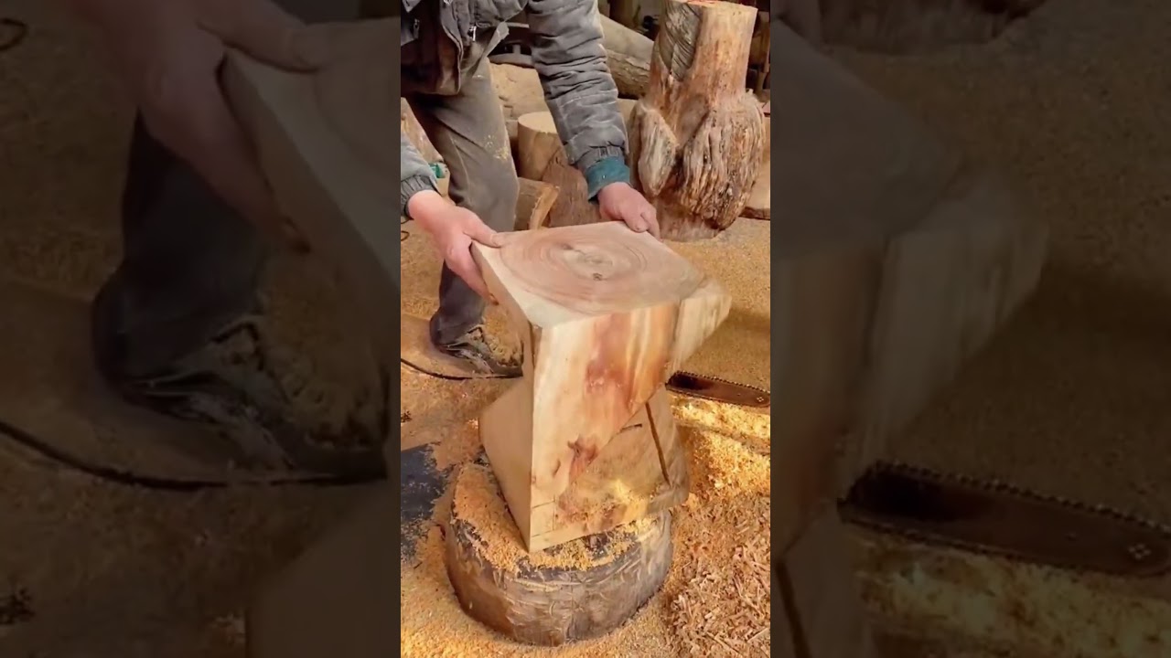 Chainsaw Wood Carving Log Chair - Wood Carving Techniques