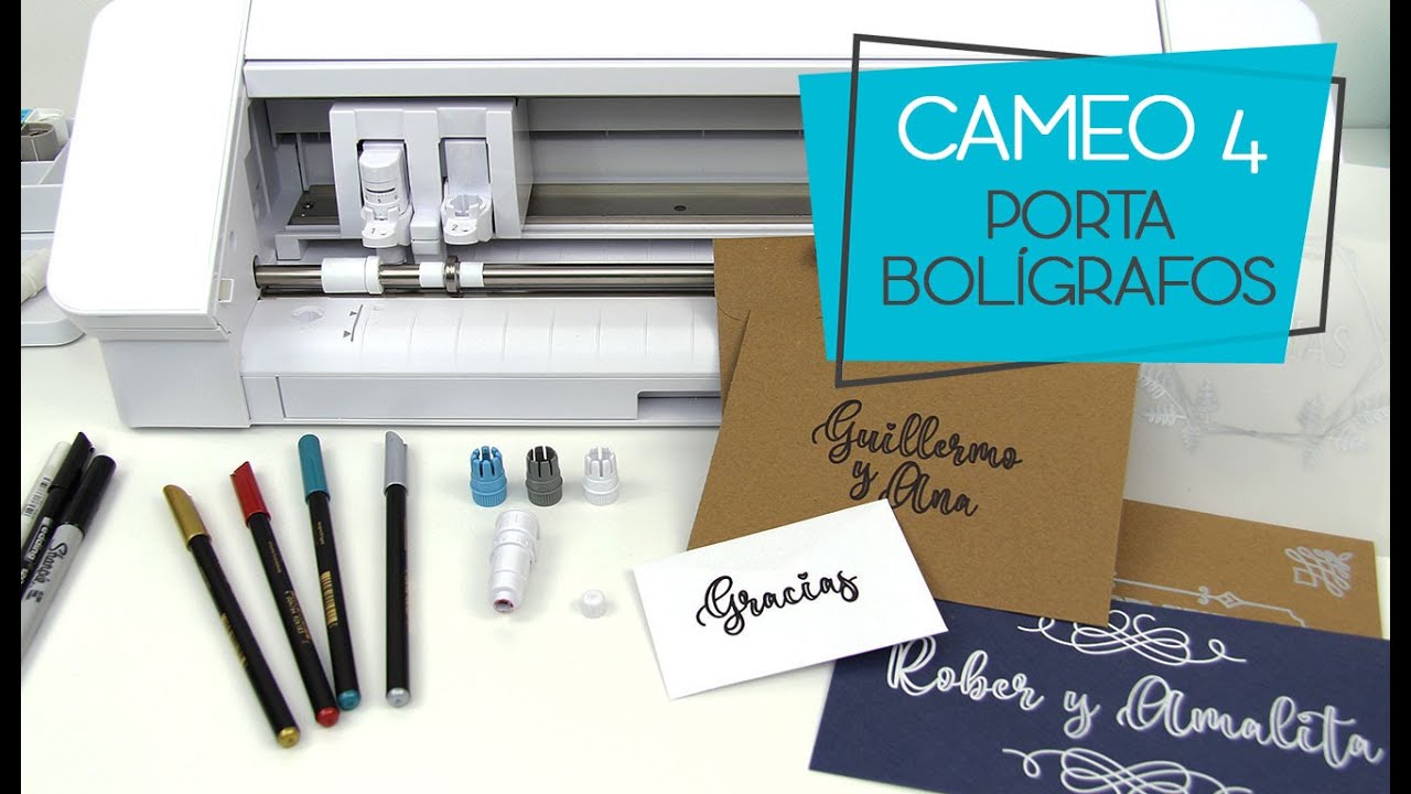 Personaliza sobres con el porta bolígrafos en Silhouette Cameo 4