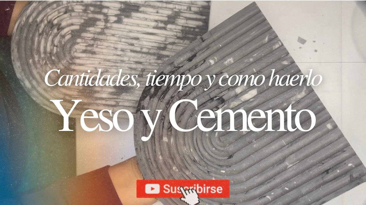 Hacer Piezas de Yeso y Cemento Marmolado PASO A PASO Cantidades, secado, tiempo y cómo hacerlo 