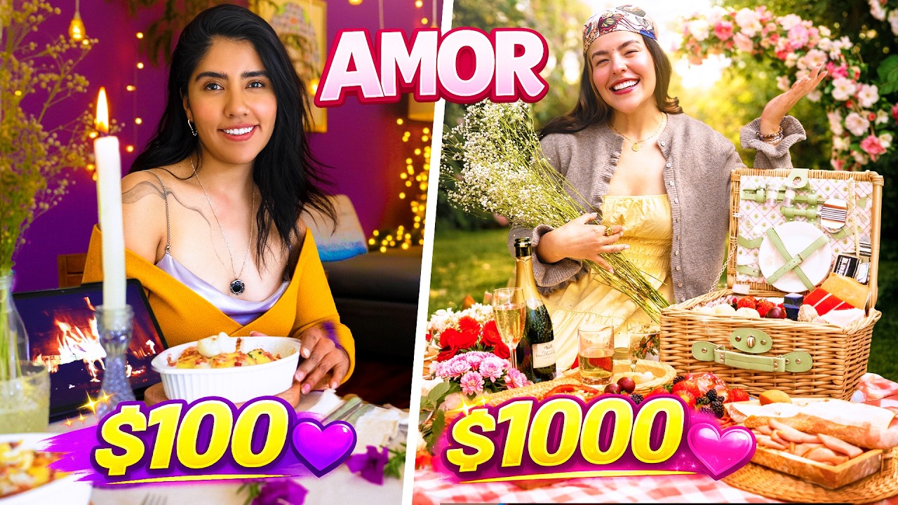 HACEMOS UNA CENA DE SAN VALENTÍN 100 vs 1000 | MUSAS