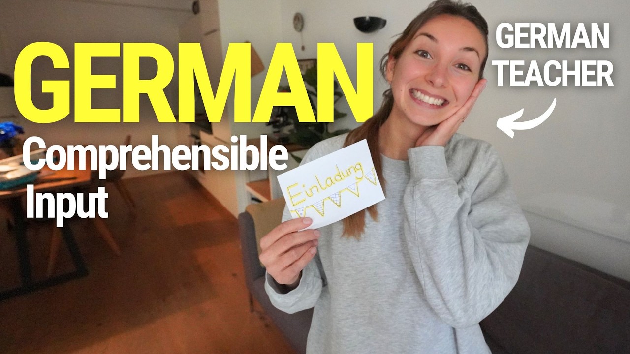 Easy German Learning Vlog for Beginners (Learn German with Comprehensible Input)