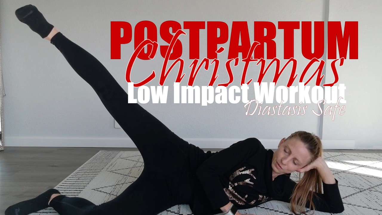 14-Minute Postpartum Workout | Diastasis Safe | Low Impact Christmas Workout