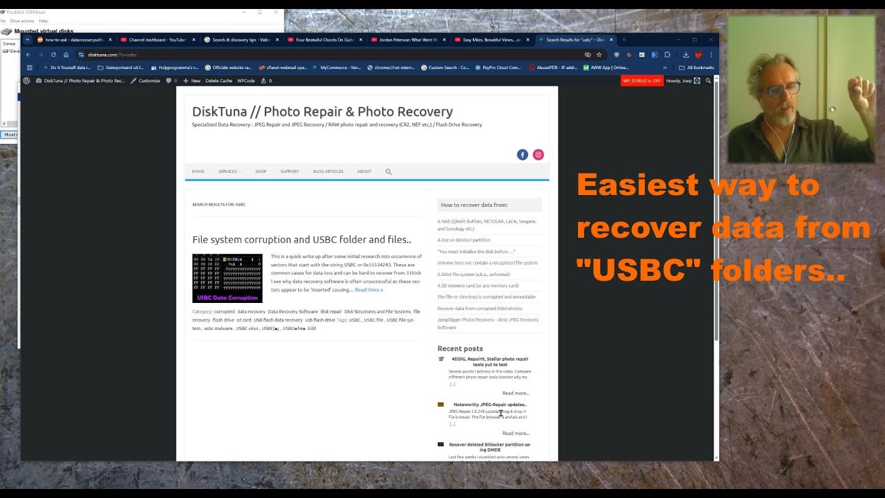 USBC folder, USBC drive, USBC virus, easiest way to get data back: R-Studio