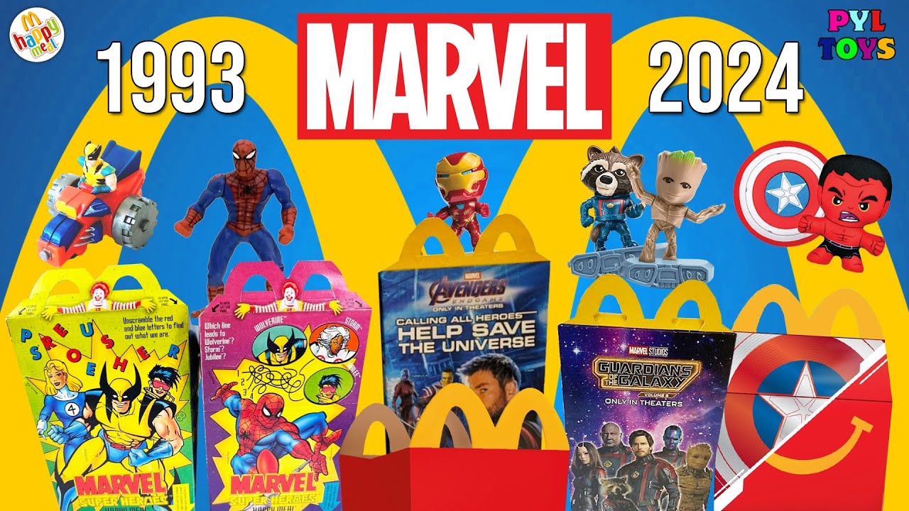 TODOS los JUGUETES de MARVEL de MCDONALDS (1993-2024)