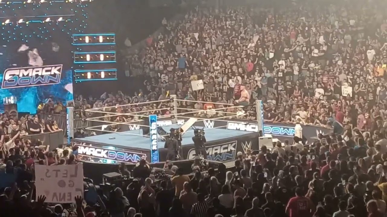 John Cena Pipe Bomb promo from the crowd