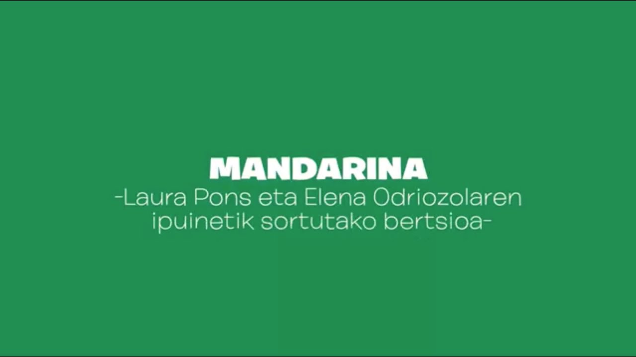 Mantangorri | Ameli eta Xirrikituen jostunek | Mandarina