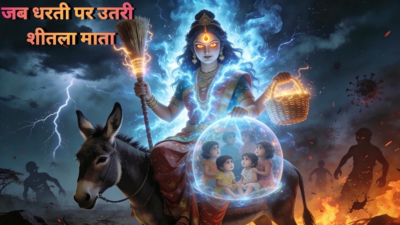 Sheetla Mata Ki Kahani | जब माँ शीतला ने कुम्हारिन के घर खाई बासी रोटी (Full Story)