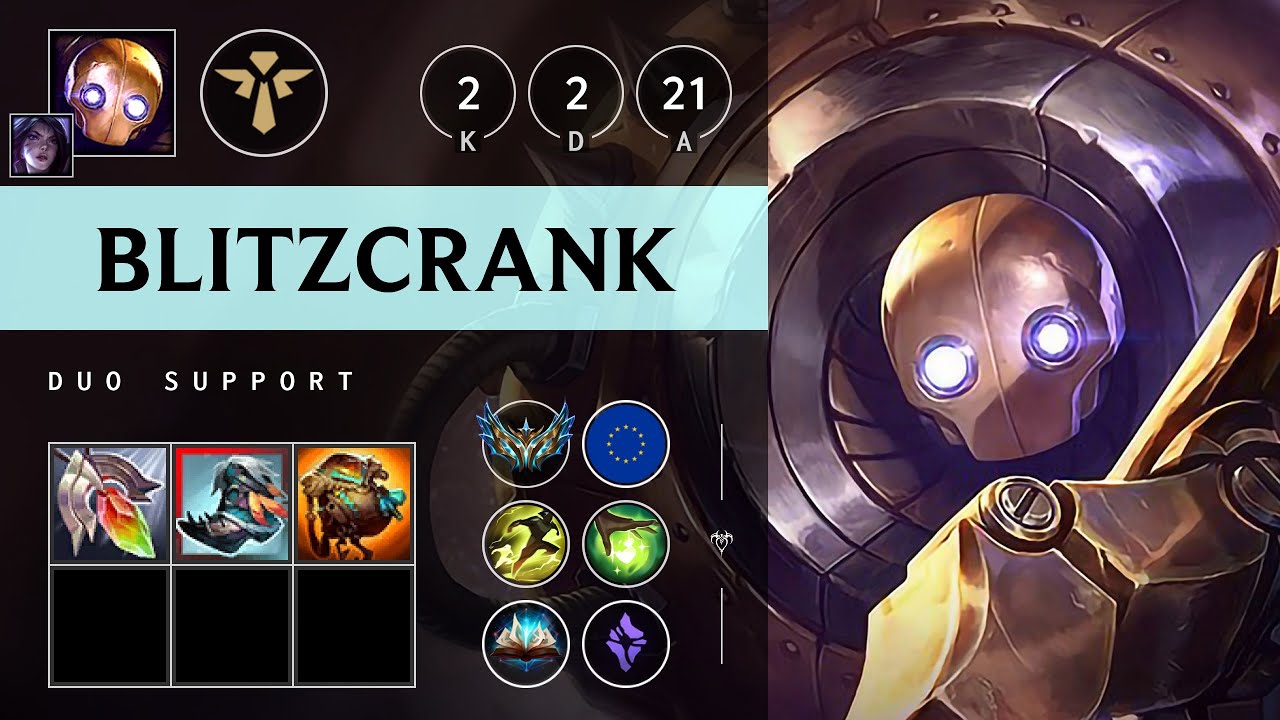 Blitzcrank Support vs Thresh - EUW Challenger Patch 25.16