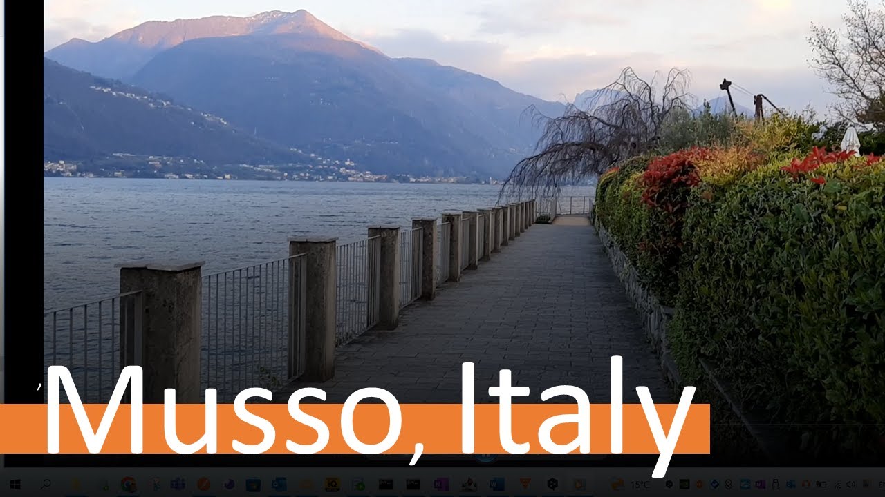 Musso,  a small town in the Province of Como in the Italy