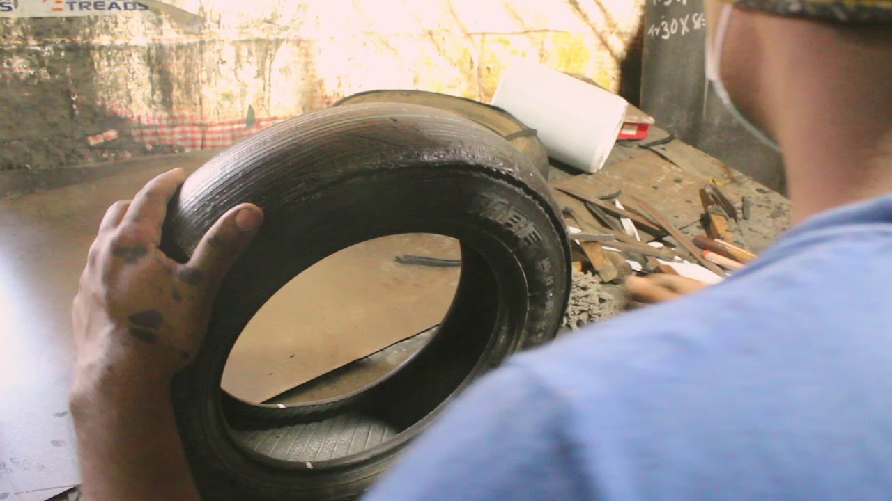 Tyre Retreading Process  2 Wheeler tyre (Scooter tyre)   90/100/10