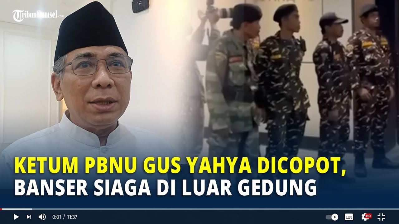 Ketum PBNU Gus Yahya Dicopot, Banser Siaga di Luar Gedung