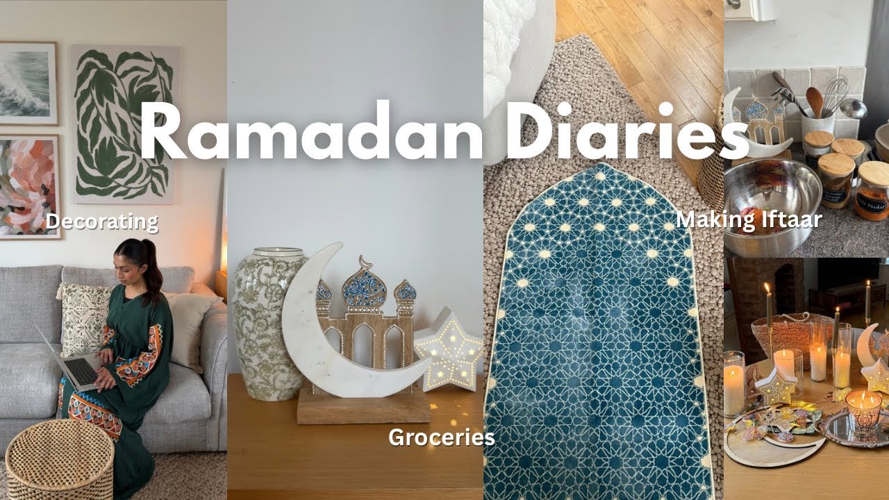 RAMADAN DIARIES | First ramadan married, Decorating & Cooking