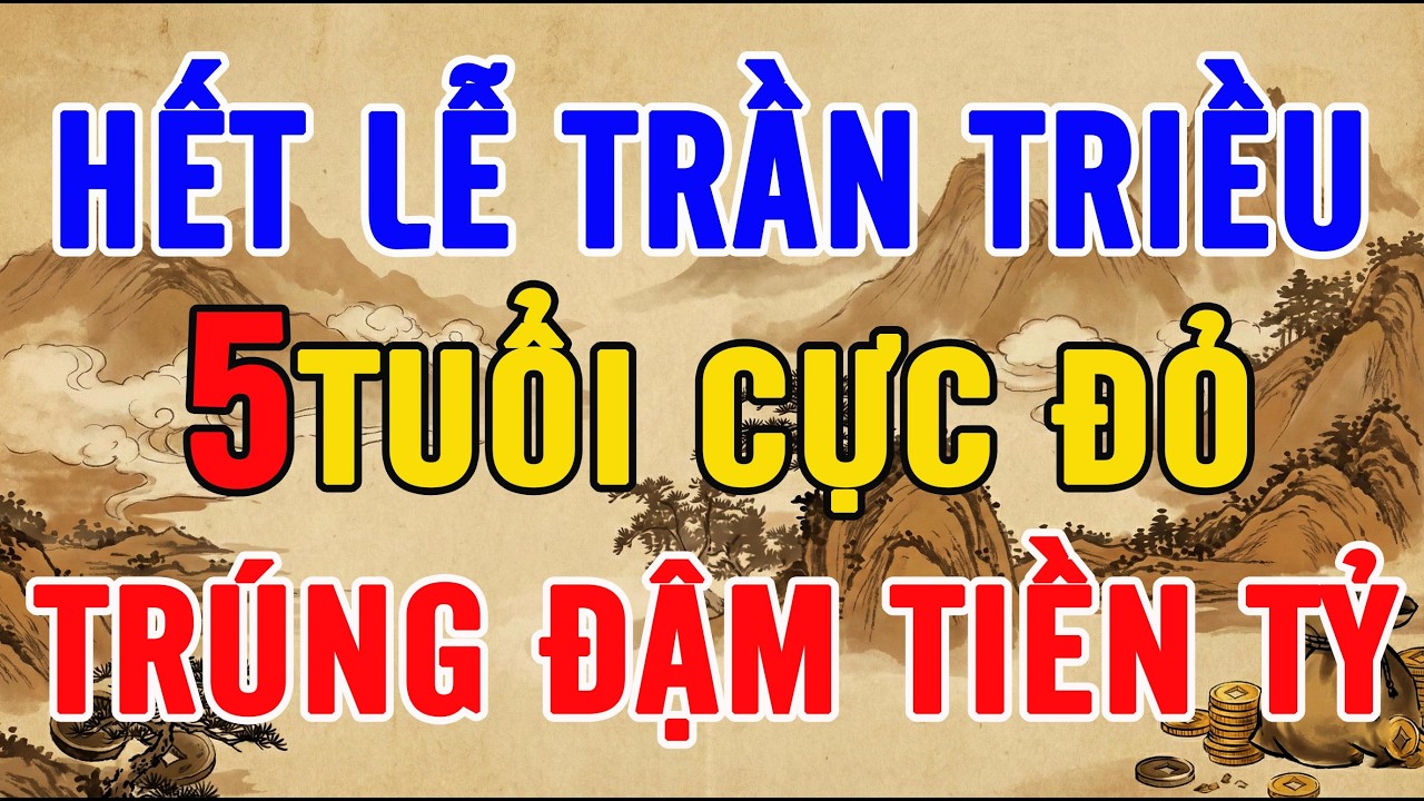 HẾT LỄ TRẦN TRIỀU: 5 TUỔI CỰC ĐỎ, LỘC TRỜI ĐỔ XUỐNG, TRÚNG ĐẬM TIỀN TỶ GIÀU TO