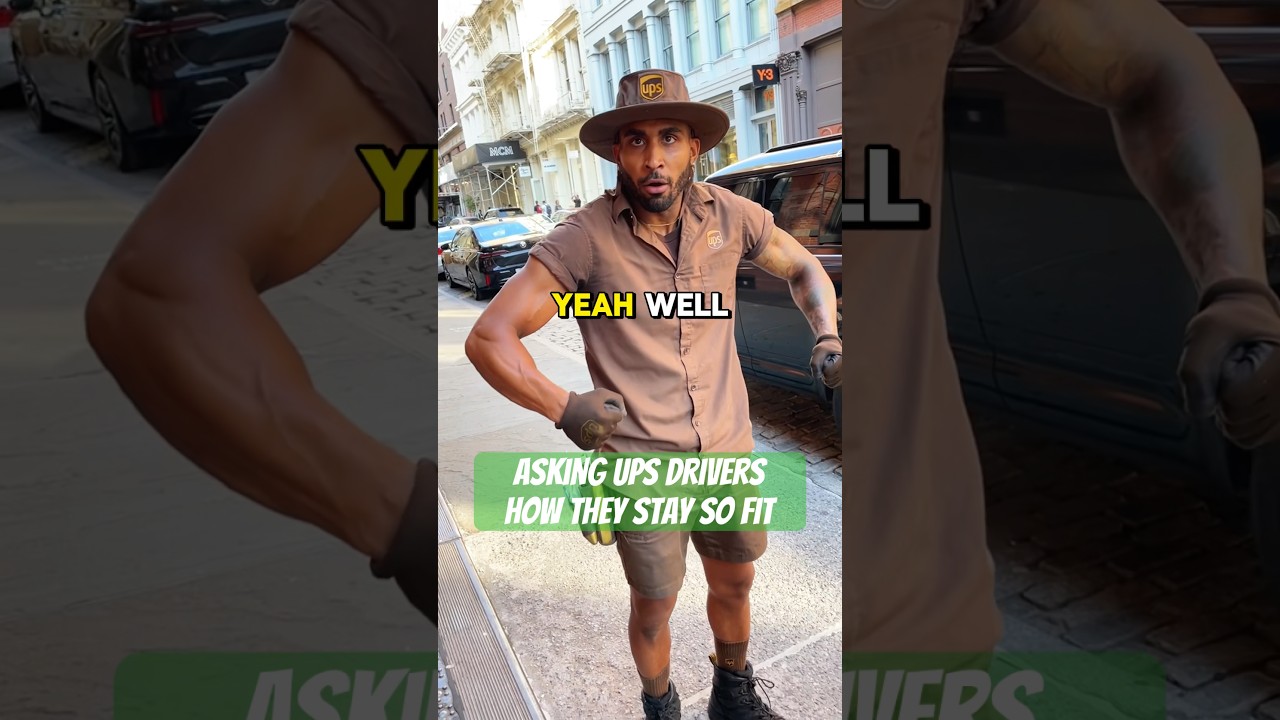 Asking UPS drivers how they stay so fit. #nyc #funny #workout