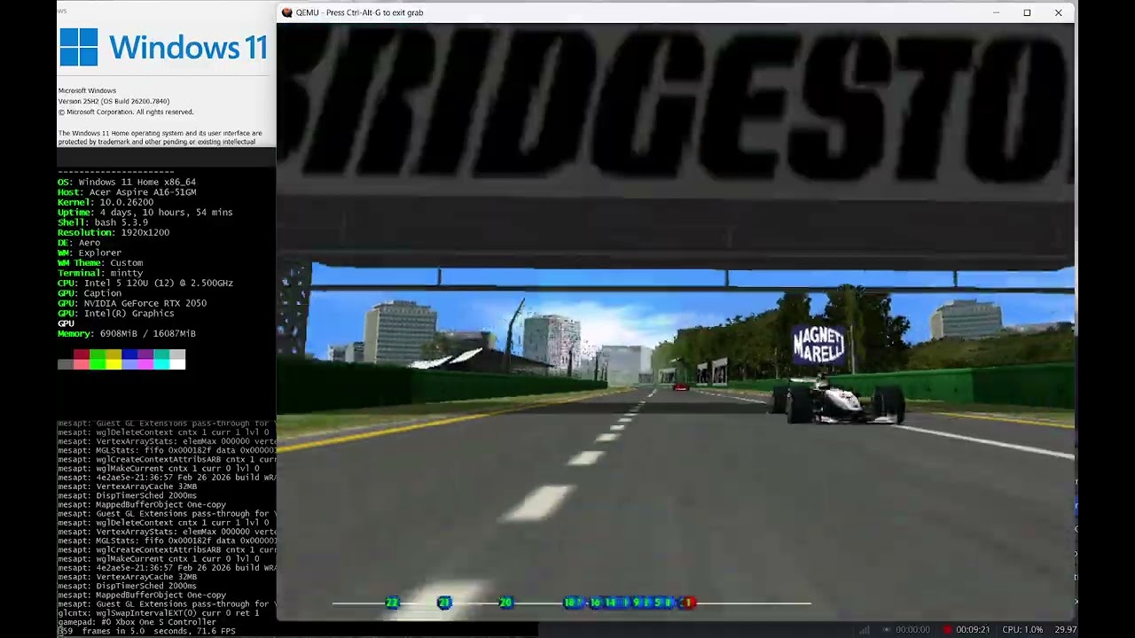 QEMU EA Sports F1 2000 (2000) (EAX) -- From Install to Play in 15 Mins