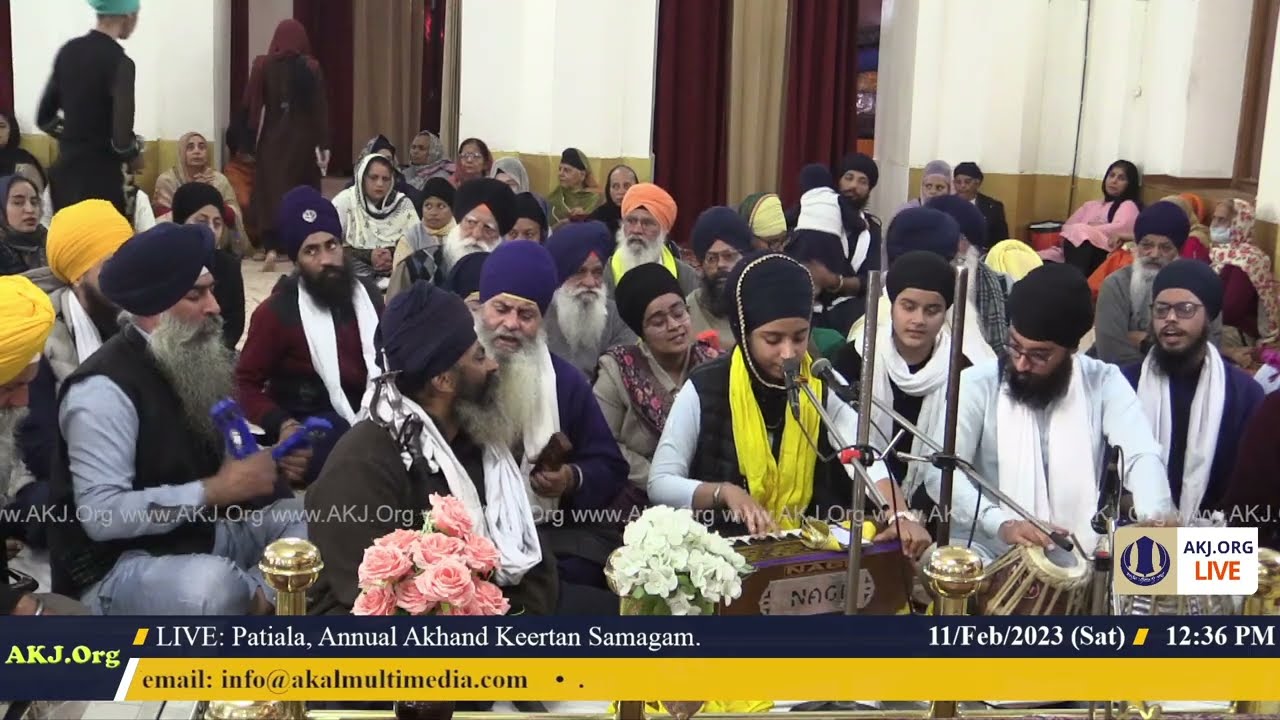 009 Patiala 11Feb2023 SatMor Dinas Sohellaa Keertan Bibi Antarpreet Kaur Jee Delhi