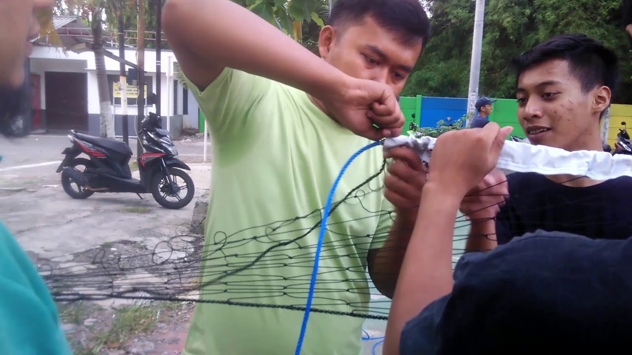 CARA MENGGANTI TALI KAWAT NET VOLI MENGGUNAKAN TAMPAR Arg Lebih Kuat dan Tidak Mudah Putus