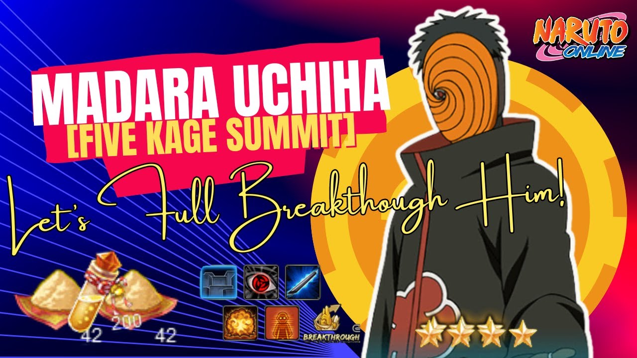 Unlocking Madara Uchiha [Five Kage Summit] Breakthrough: Cost of Materials Revealed! | Naruto Online