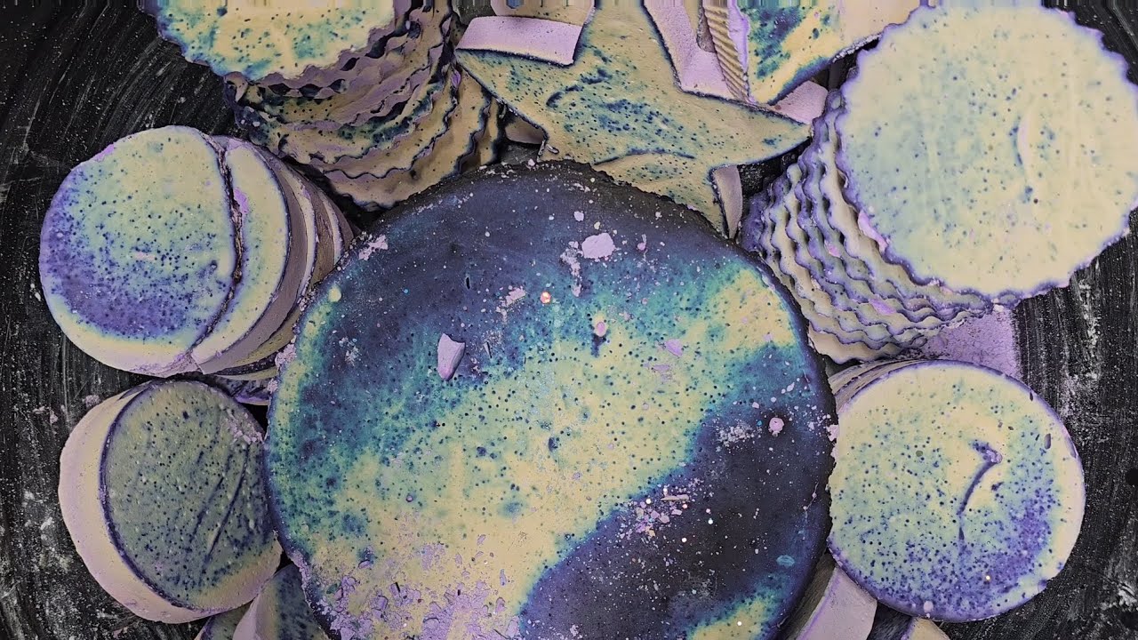 Yummy Crunchy Purple Reforms | Gym Chalk ASMR | Oddly Satisfying