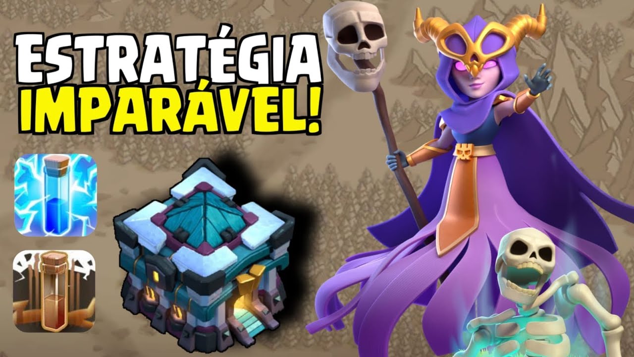 A ESTRATÉGIA MAIS FORTE DE CV13 - CLASH OF CLANS - PT FÁCIL 😱😱