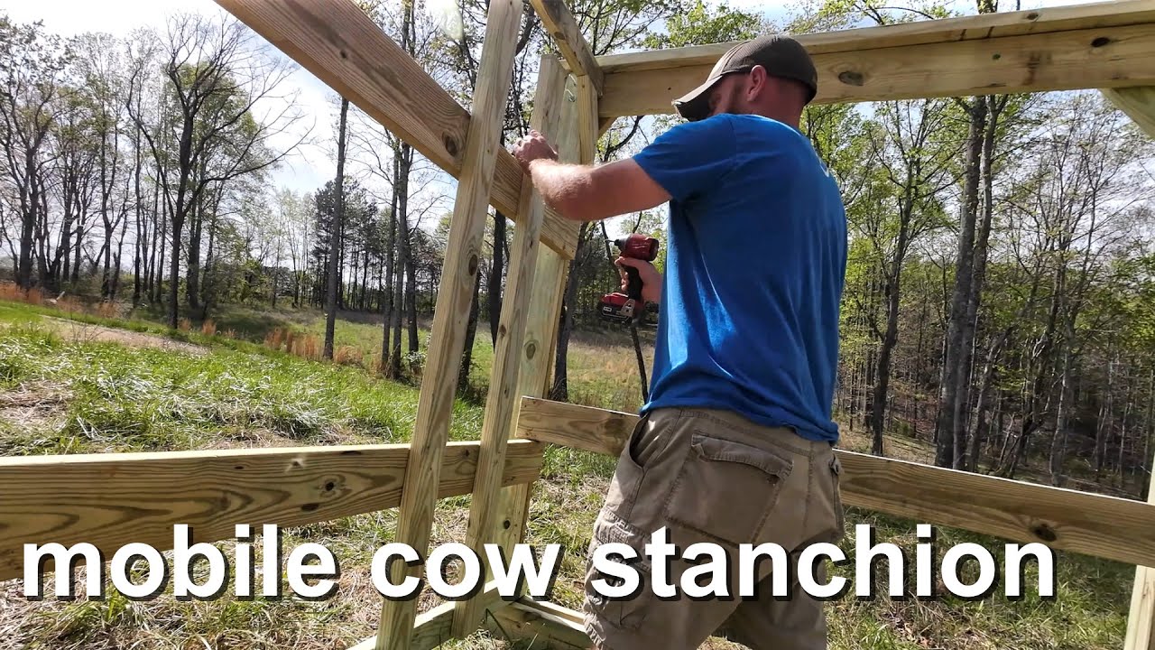 Building Our DIY Tiny Mobile Mini Barn / Cow Stanchion