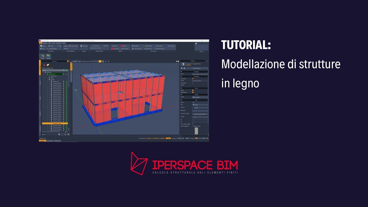 Modellazione di strutture in legno - IperSpace BIM - Software calcolo strutturale