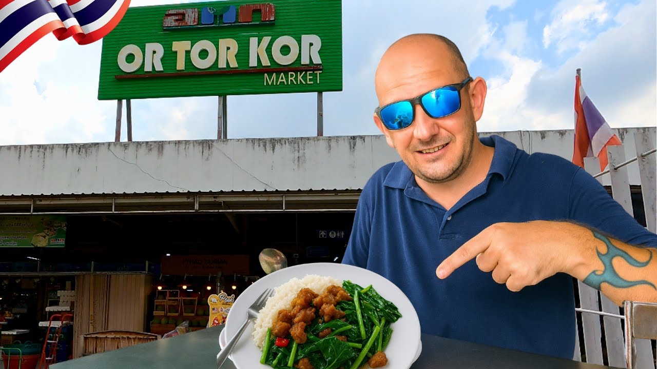 Экскурсия по уличной еде в Таиланде на рынке Ор Тор Кор в Бангкоке!