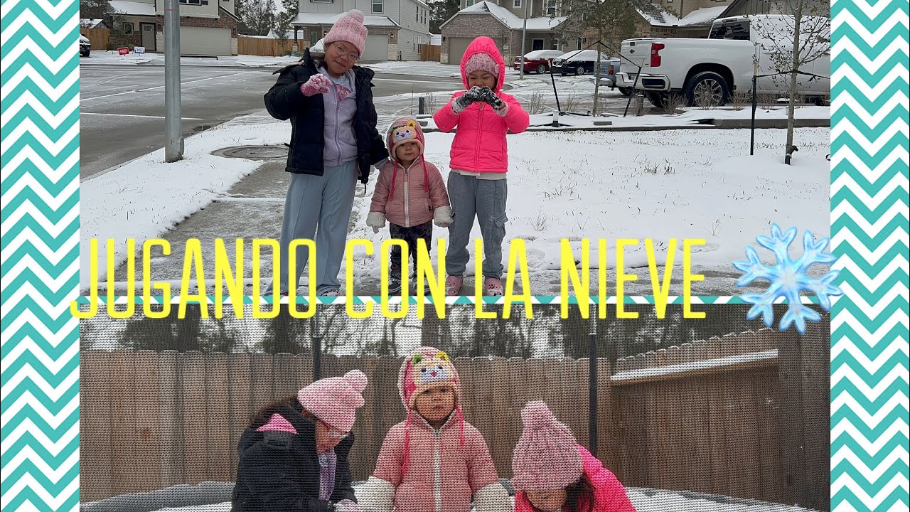 Jugando con la nieve ❄️