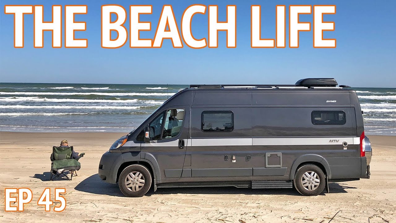 Padre Island National Seashore Beach Camping Travel VLOG | We’re the Russos Camper Van Life S1:E45