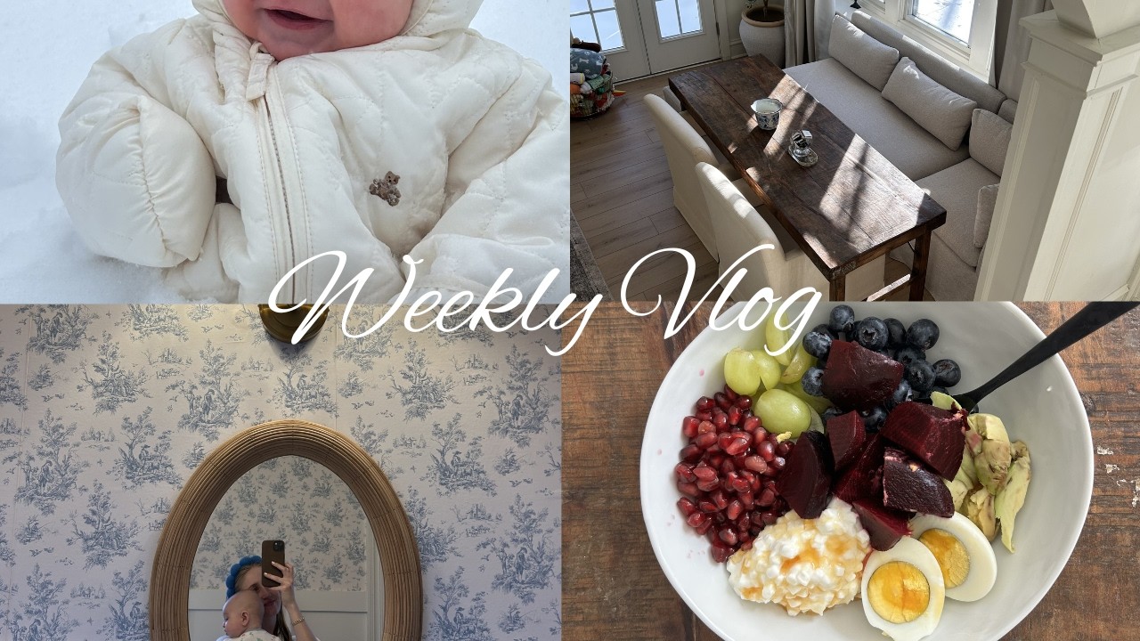 WEEKLY VLOG: Bathroom Renovation, Organizing The Nursery, Meal Prepping &  Snow Day