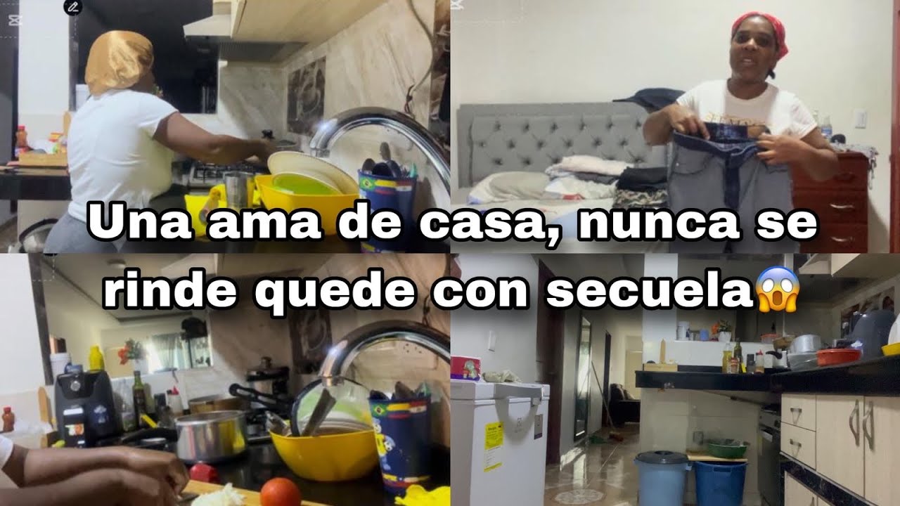 He quedado con secuela me dio una gripe extraña, 😭￼ una ama de casa nunca se rinde hice varias cosas