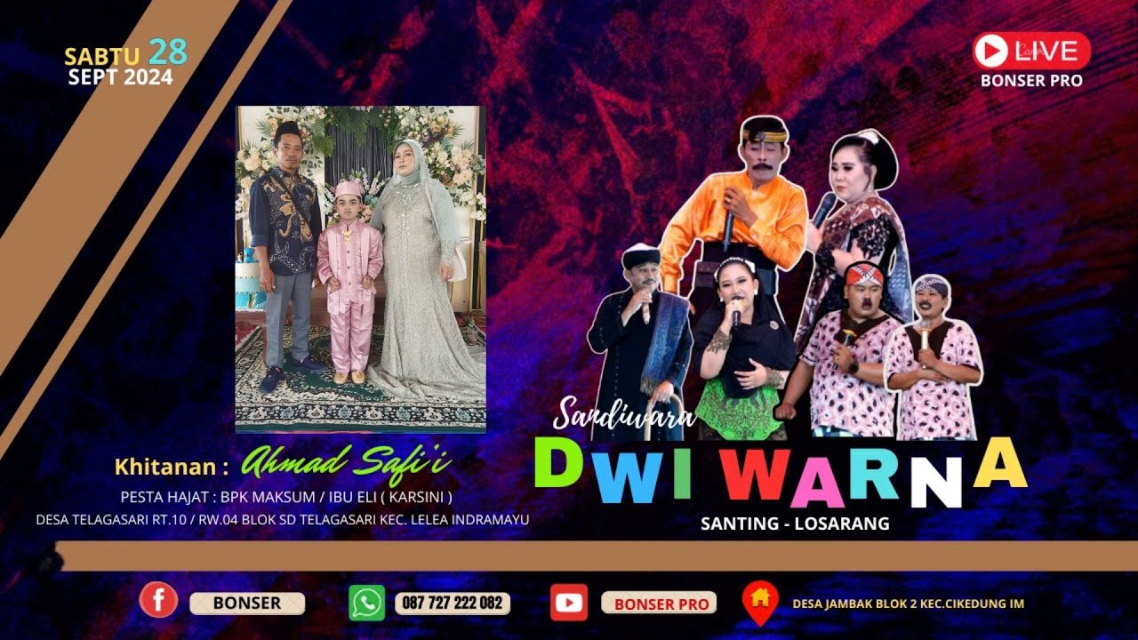 LIVE SANDIWARA DWI WARNA II DESA TELAGASARI LELEA INDRAMAYU II SABTU, 28 SEPTEMBER 2024 | SIANG