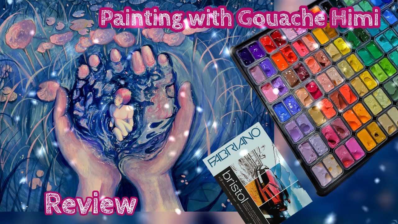 ⌦ Pintando con Gouache ·˚* Papel Fabriano • Bristol ▪︎˚.༄ Full process⋆☄,°•