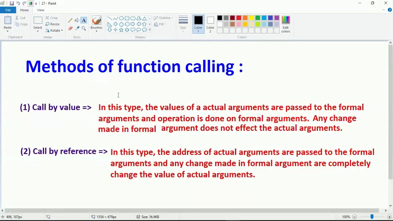 Methods of Function call in C (27)