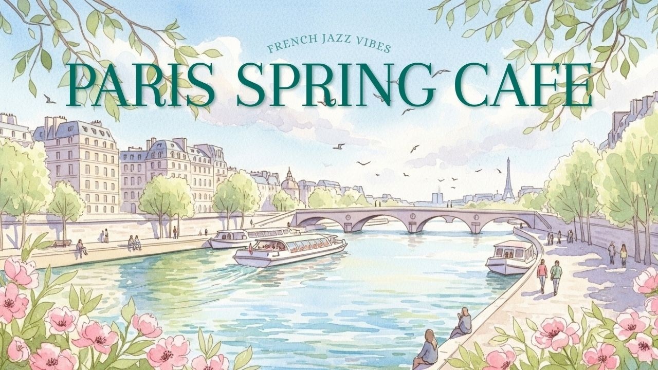 𝐏𝐚𝐫𝐢𝐬 𝐒𝐩𝐫𝐢𝐧𝐠 𝐂𝐚𝐟𝐞́ 🌸Soft French Café Music — Calm City Atmosphere