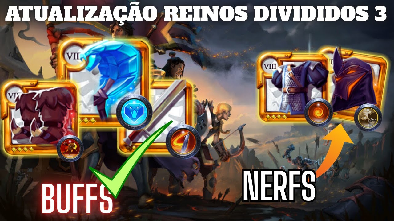 🔥 CHEGARAM OS NOVOS BUFFS E NERFS DA GRANDE ATUALIZAÇÃO! REINOS DIVIDIDOS PARTE 3 | ALBION ONLINE 🔥