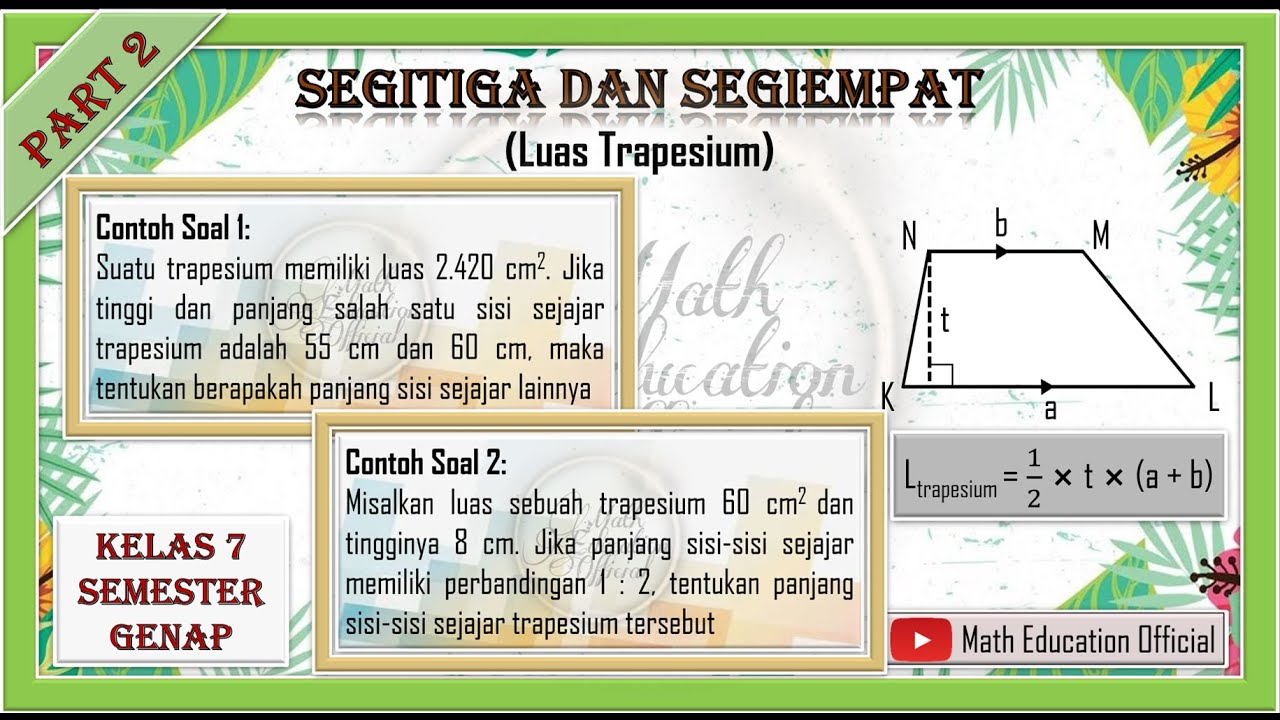(PART 2) Luas Trapesium