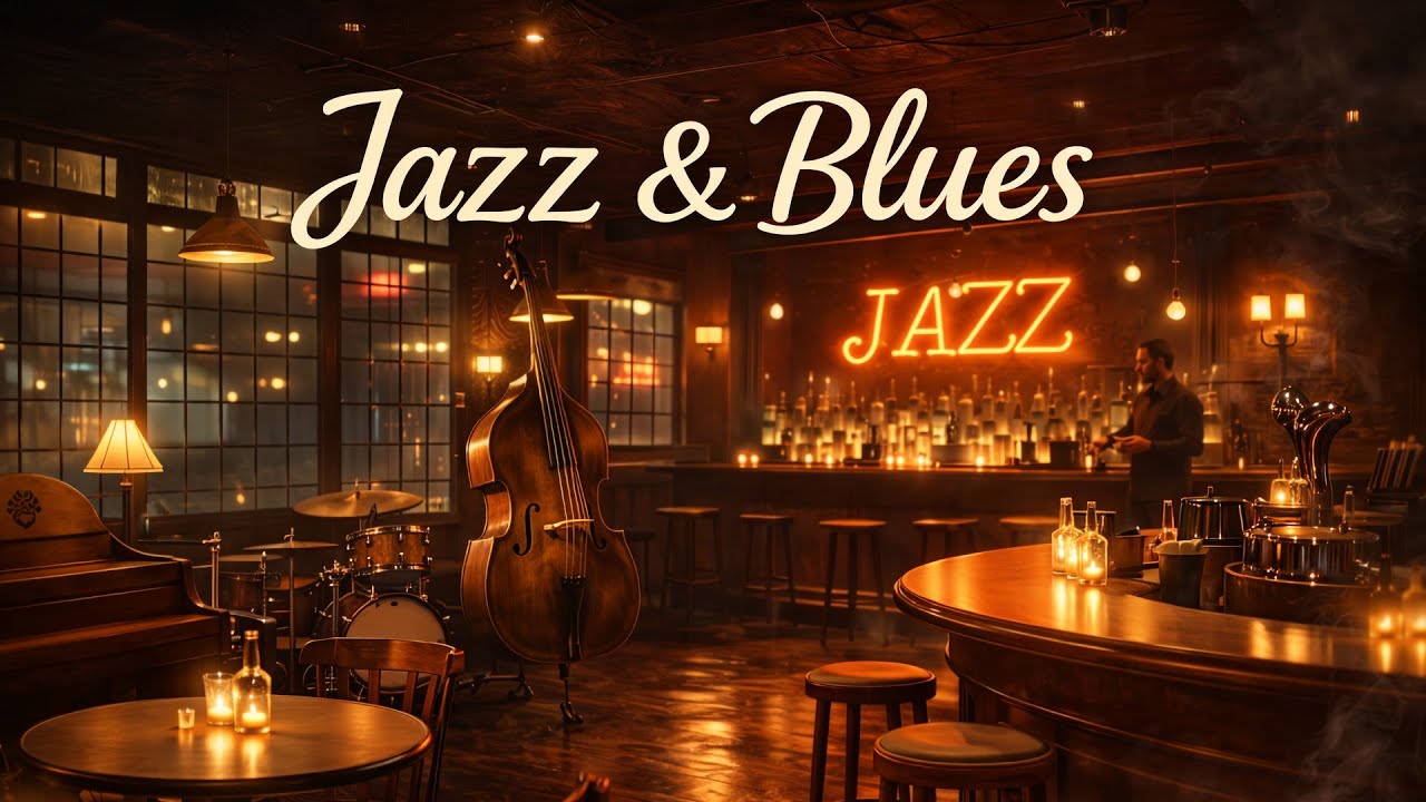 Late Night Jazz Club 🎷 Smooth Jazz & Blues for Relaxing Evenings