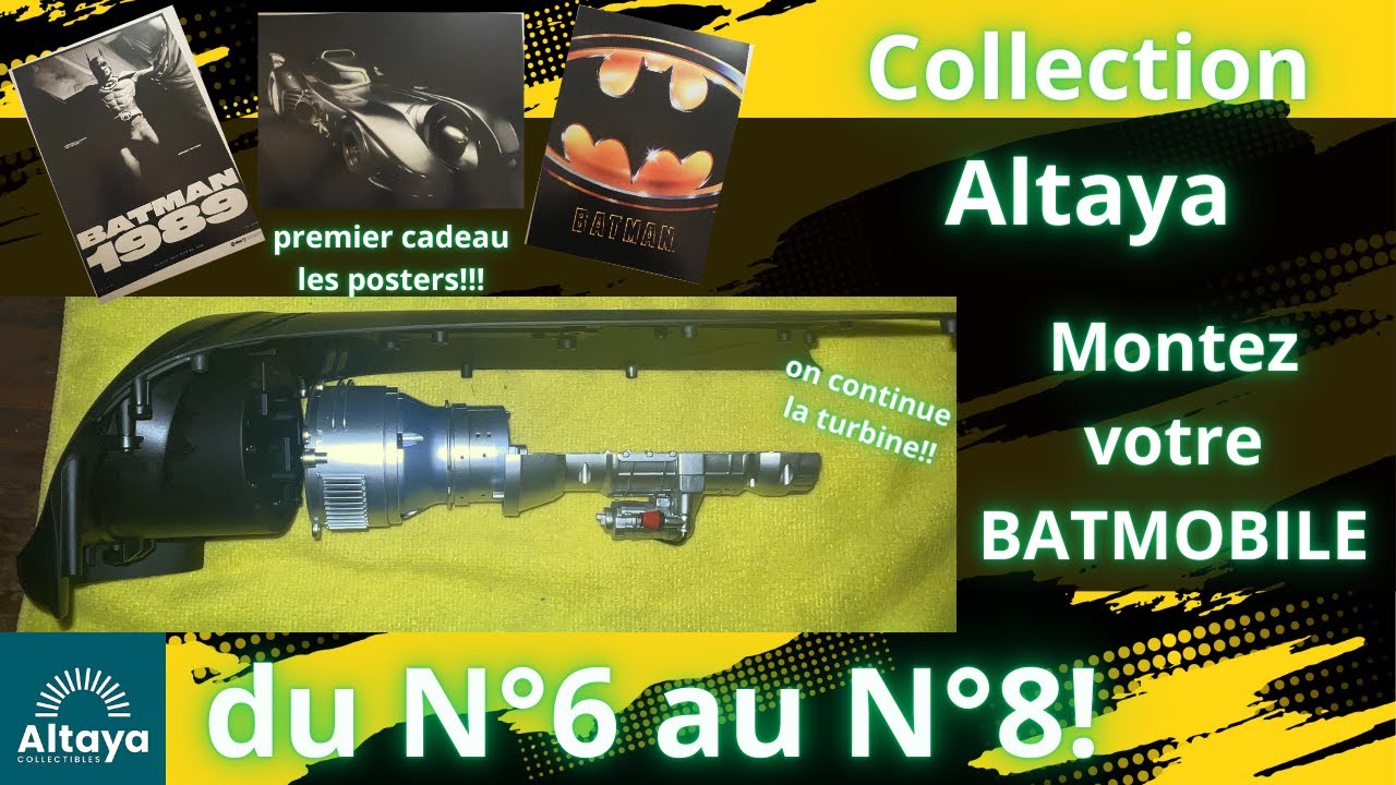 collection altaya montez la BATMOBILE 89 du N°6 au N°8!!
