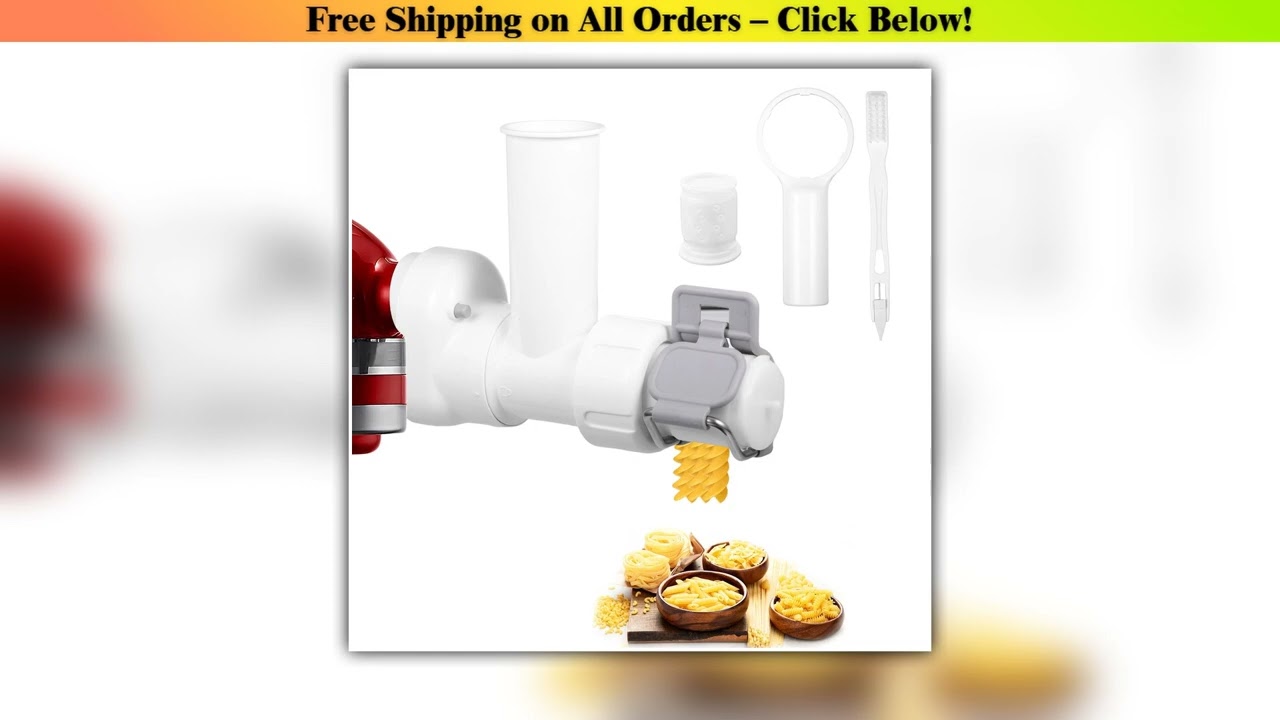 6 in 1 Gourmet Pastas Press Stand Mixer Attachment Home Noodle Tool With 6 Different Shapes Pasta