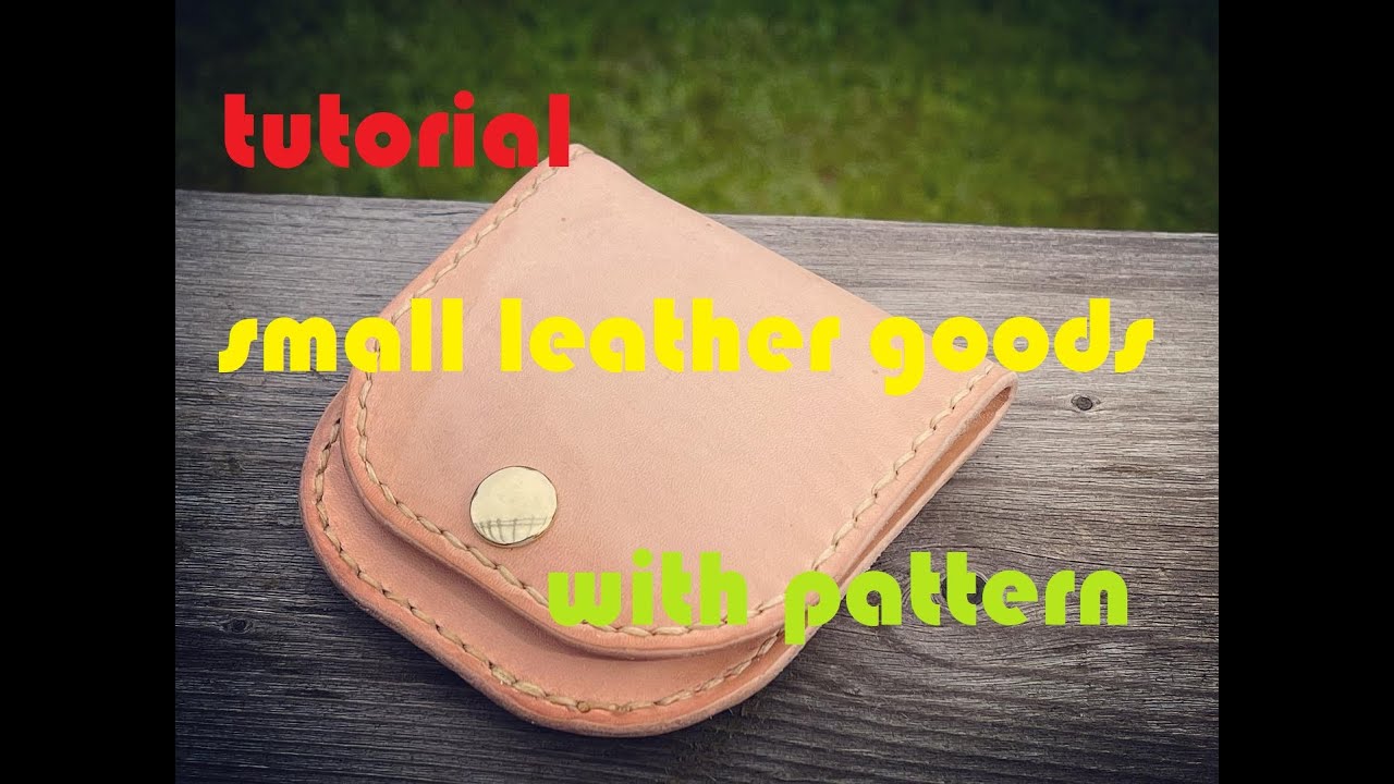 leather coin purse tutorial Leathercraft (with Pattern)