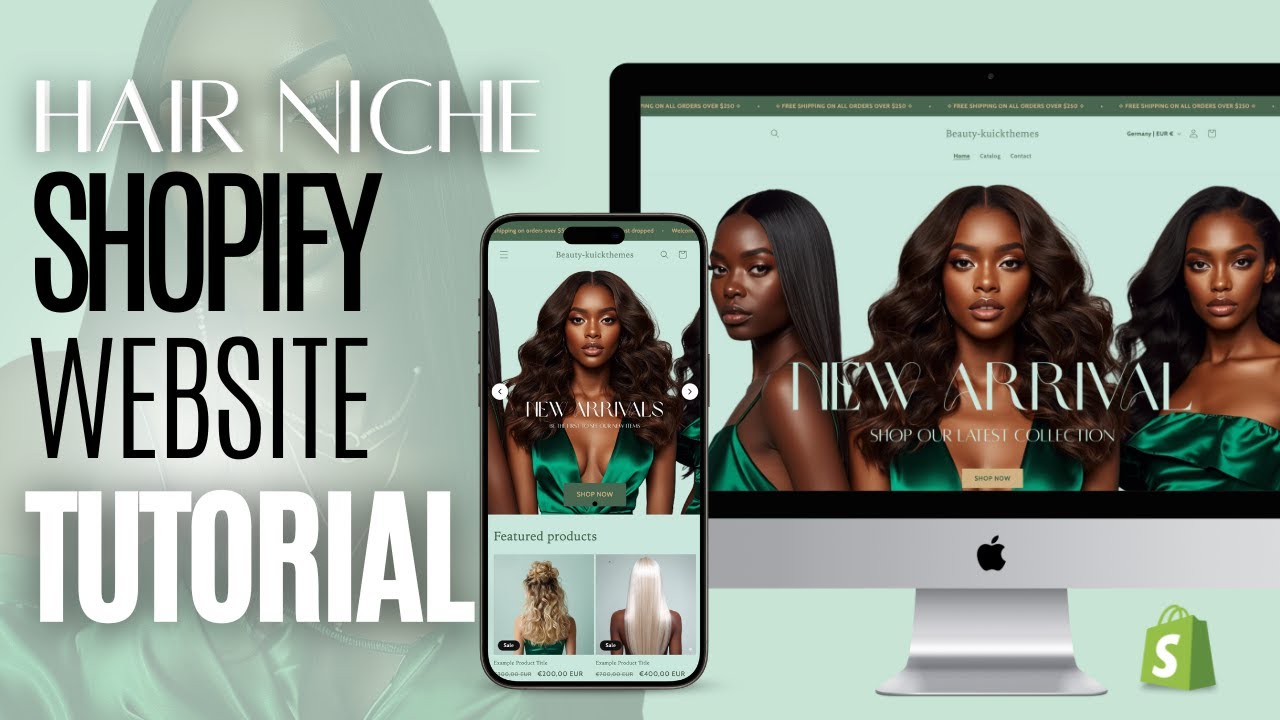 How To Make A Luxury Hair Shopify Website | Step By Step Tutorial 2026