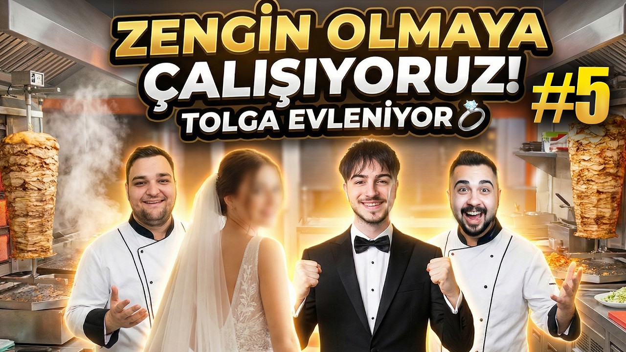 ZENGİN OLMAYA ÇALIŞIYORUZ! TOLGA EVLENDİ!! 💍 EKİPLE WRAP HOUSE SİMULATOR 5.BÖLÜM!