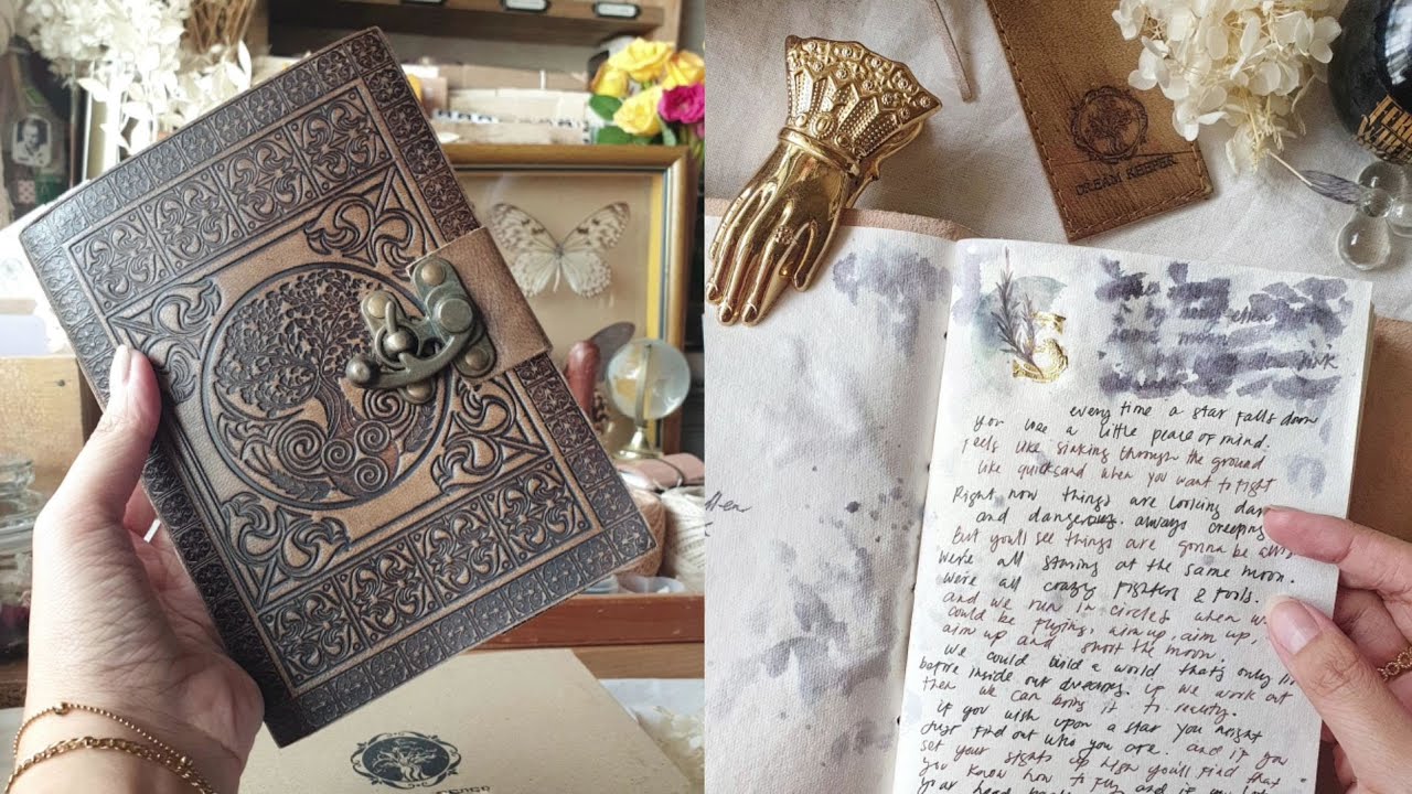 how i start a journal  &bull; journal with me  [dream keeper journals - unboxing & review]