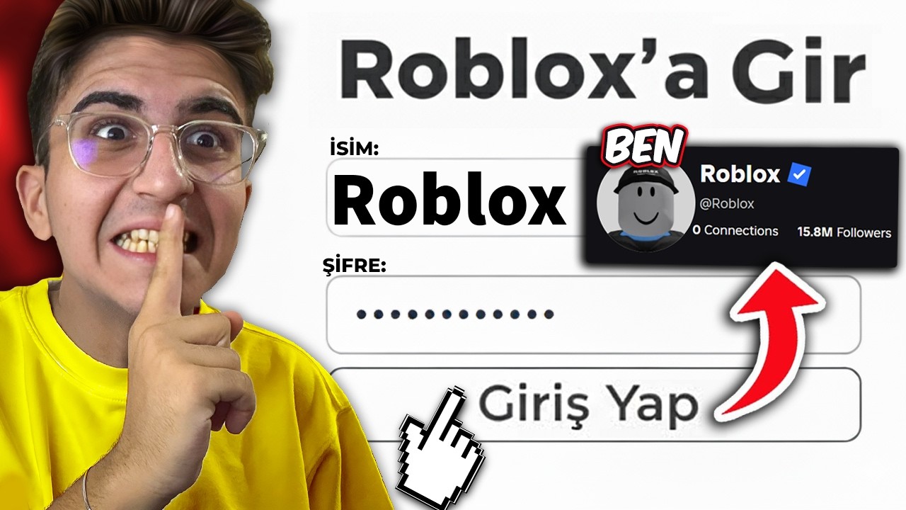 ROBLOX KURUCU HESABINI ÇALDIM..! 🔓 (Şifreyi Hackledim)