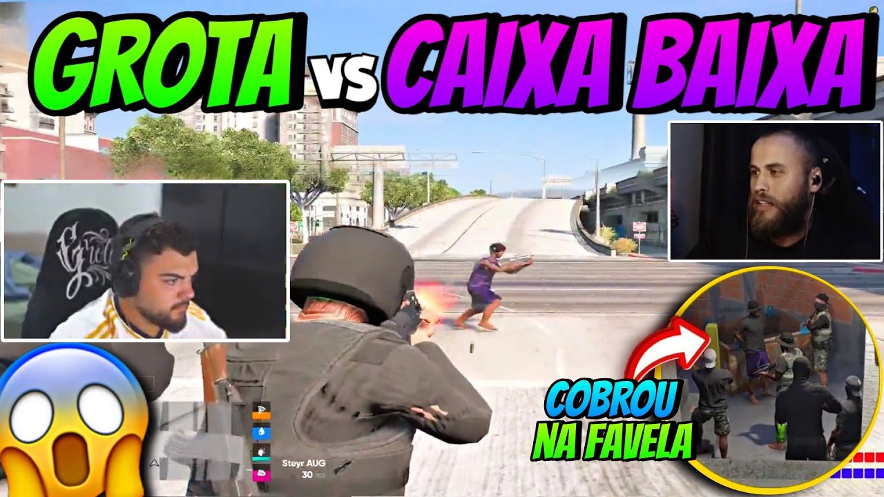 TRETA DE PISTA GROTA x CAIXA BAIXA🔥 RED COBROU A CAIXA BAIXA NA FAVELA? 😱 |  COMPLEXO CLIPES