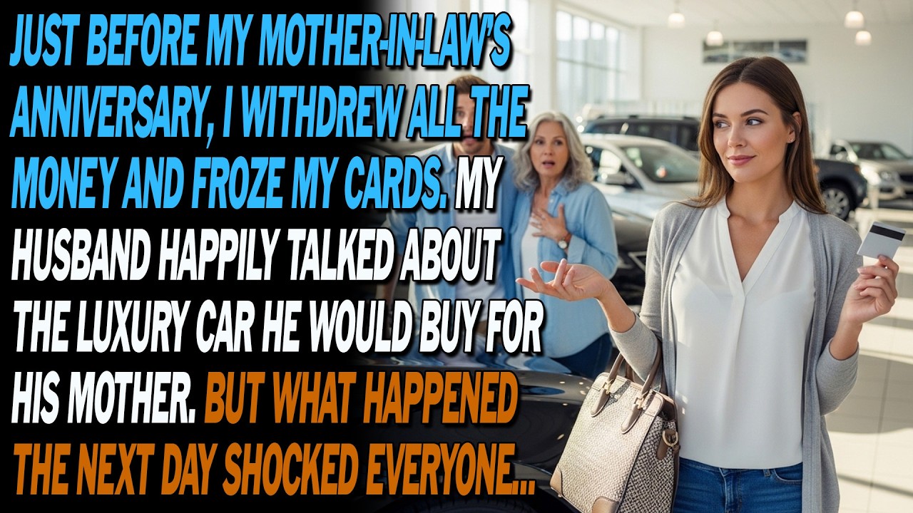 💥 Before Mil’s Anniversary, I Withdrew All Money. Husband Promised Her A Car—next Day, Shock! 😱