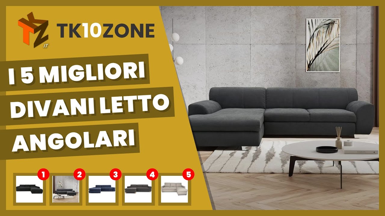 I 5 migliori divani letto angolari