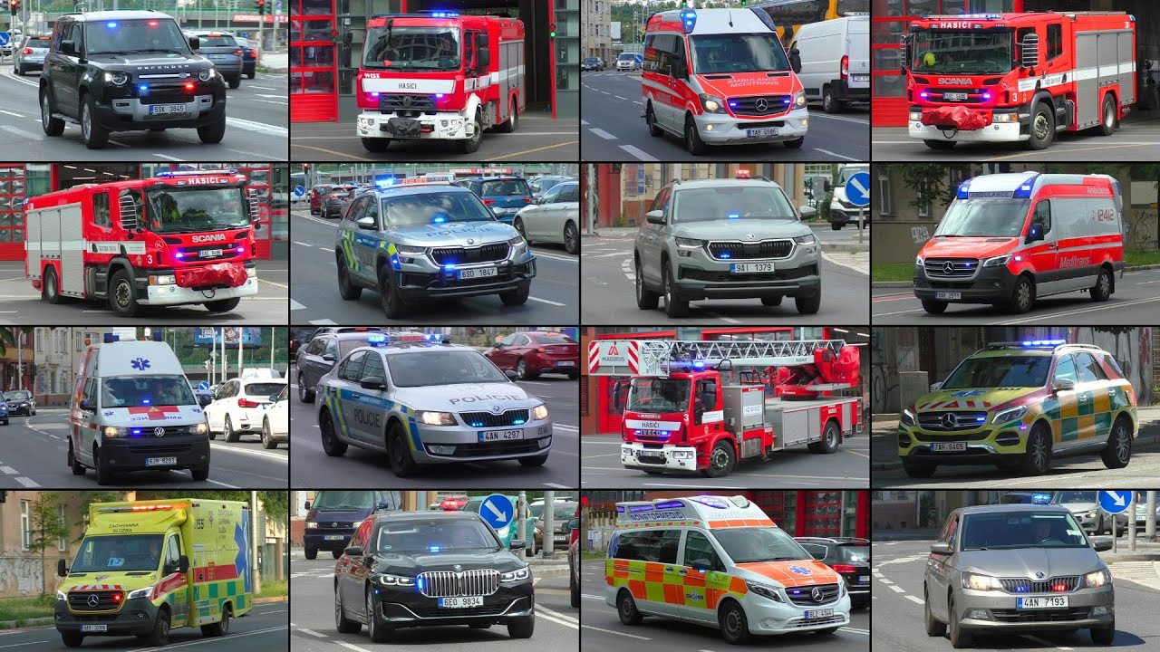 Záchranná Služba, Hasiči a Policie Praha naléhavě v Praha - Emergency Service Responding in Prague!
