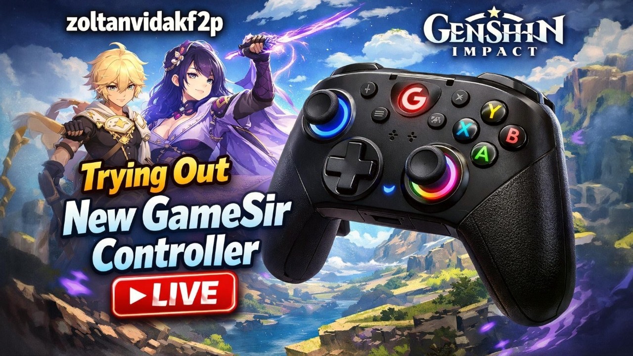 Trying Out New GameSir Controller - Genshin Impact